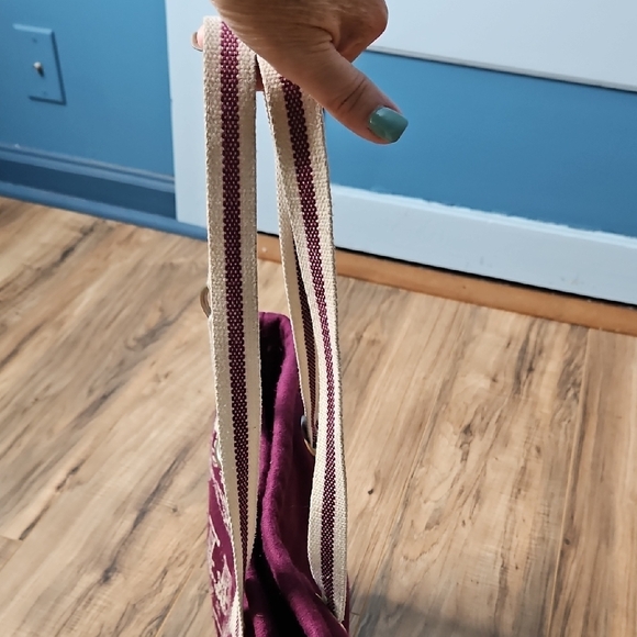 Vintage Victoria's Secret Pink Tote Bag - Purple Burgandy And Cream - Picture 12 of 15